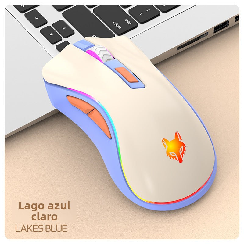 Ratón Inalámbrico Dual Modo 2.4G y Bluetooth XYH52: Recargable, Silencioso, Ideal para Oficina y Juegos