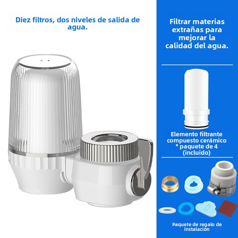 Bathroom Water Filter with Ceramic Cartridge: Reusable Household Water Purifier, Not for Direct Drinking, Wholesale Supply