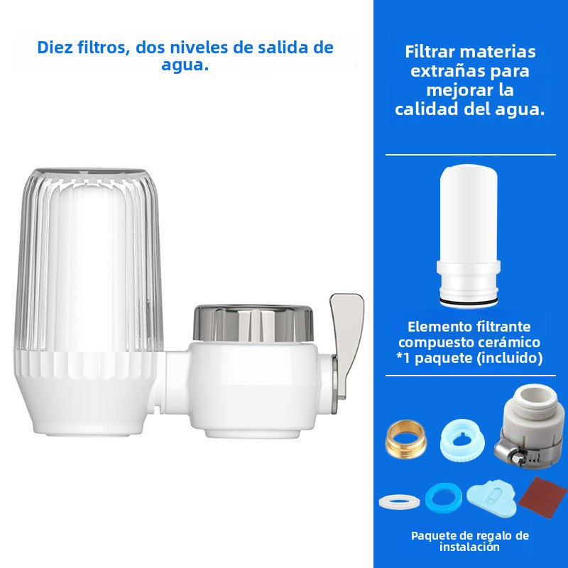 Bathroom Water Filter with Ceramic Cartridge: Reusable Household Water Purifier, Not for Direct Drinking, Wholesale Supply