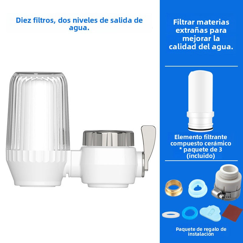 Bathroom Water Filter with Ceramic Cartridge: Reusable Household Water Purifier, Not for Direct Drinking, Wholesale Supply