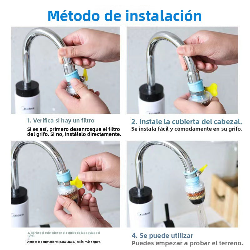 Universal Kitchen Faucet Filter: Water Purifier, Splash Prevention & Water Saving