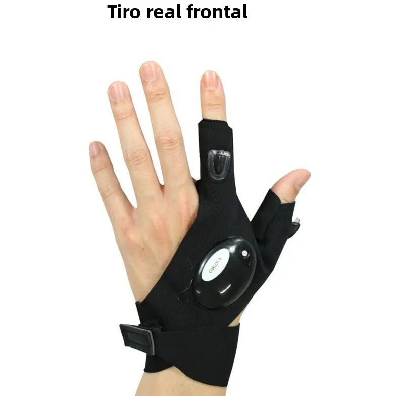 LED Fishing Gloves with Light for Night Repair and Emergency