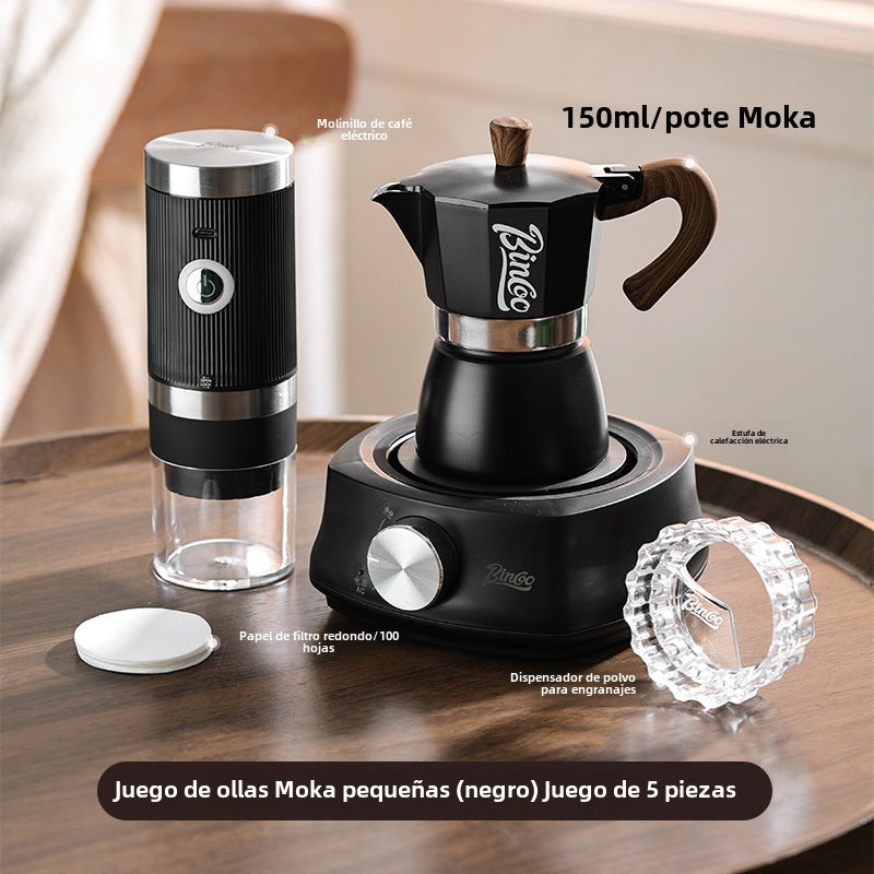Bincoo: Elegante Cafetera Moka para Casa - Máquina de Café Espresso, Ideal para Preparar Café Concentrado y Manualmente