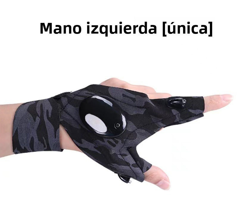 LED Fishing Gloves with Light for Night Repair and Emergency