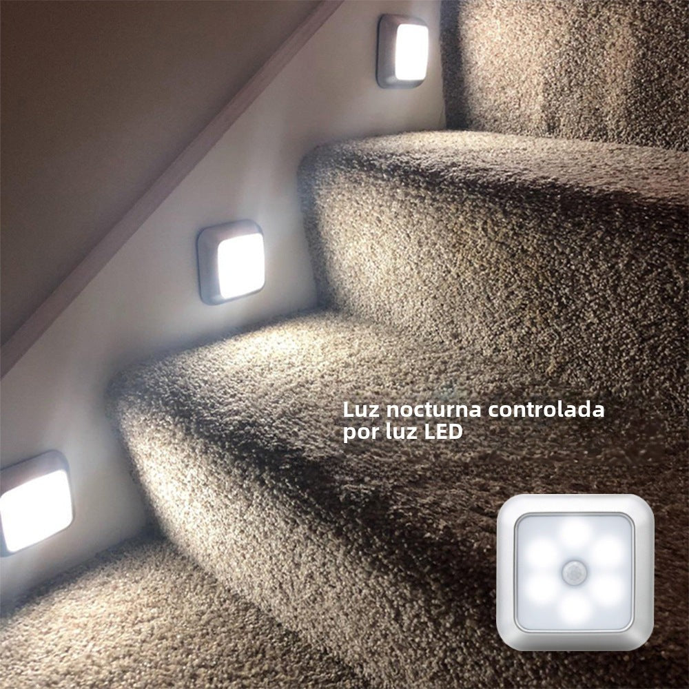 Luz Nocturna con Sensor de Movimiento: Diseño Innovador y Patentado, Iluminación Automática para Armarios y Pasillos
