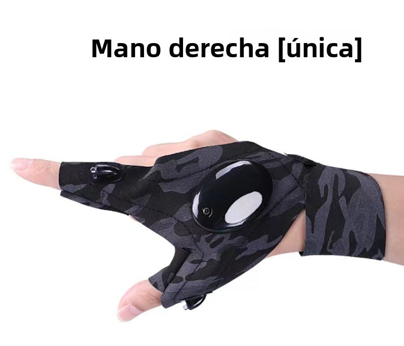 LED Fishing Gloves with Light for Night Repair and Emergency