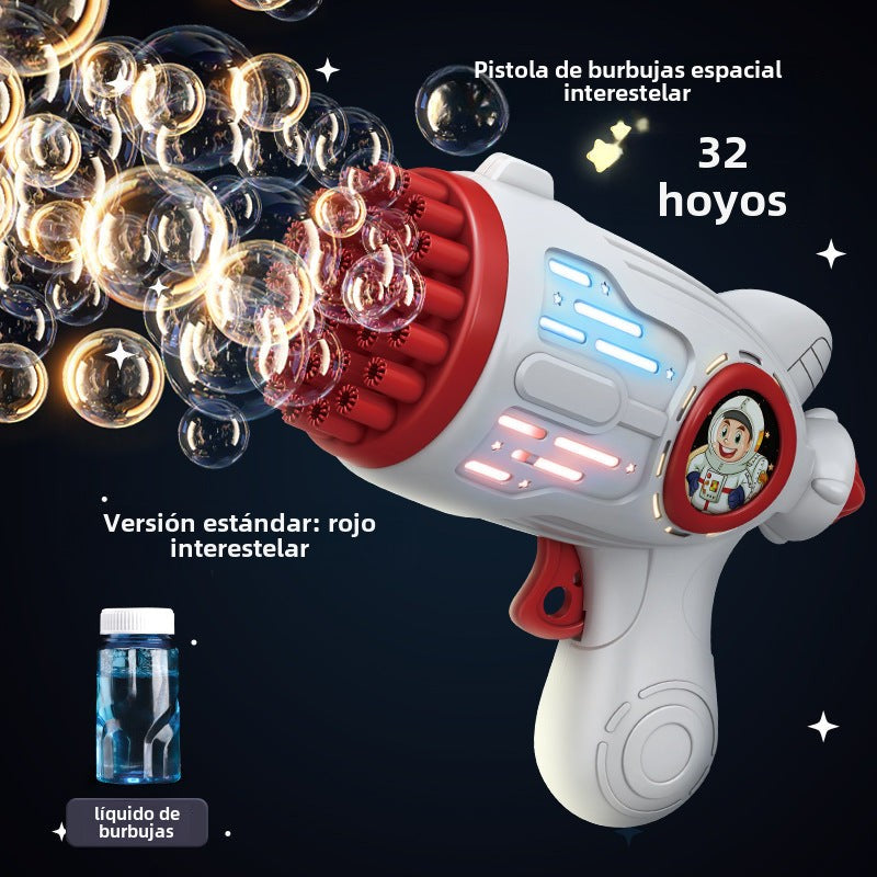 Pistola de Burbujas para Niños de 32 Agujeros
