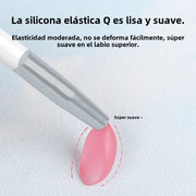 Mini brocha de silicona para labios con diseño portátil, ideal para aplicar labial o brillo