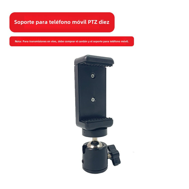 Soporte de teléfono de 2.1m: trípode extensible para fotografía en vivo, con luz de relleno y nivel de burbuja