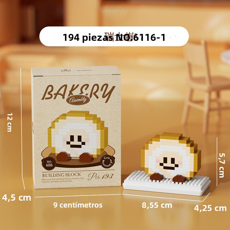 Set de Bloques de Construcción Creativos con Diseños de Panadería